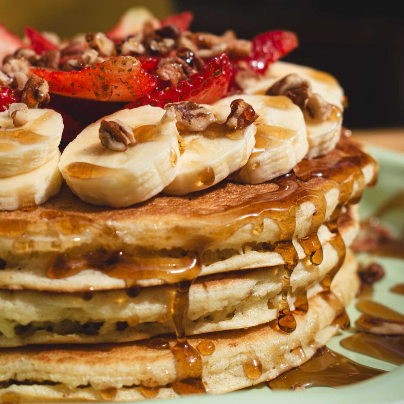Strawbanana Pancakes