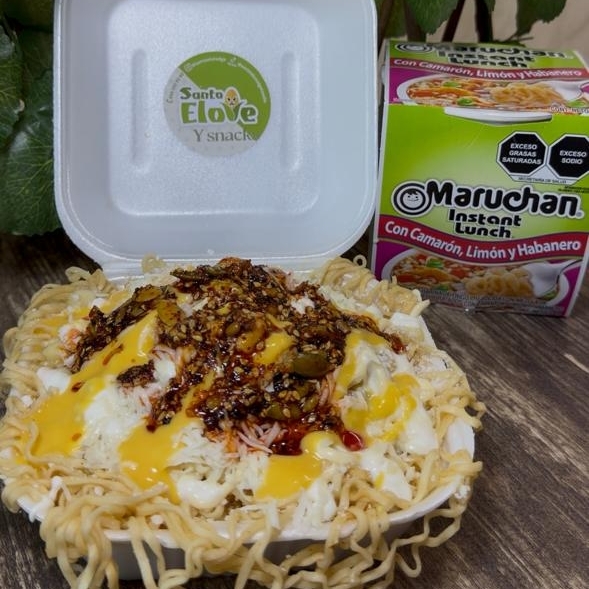 Maruchan con Elote
