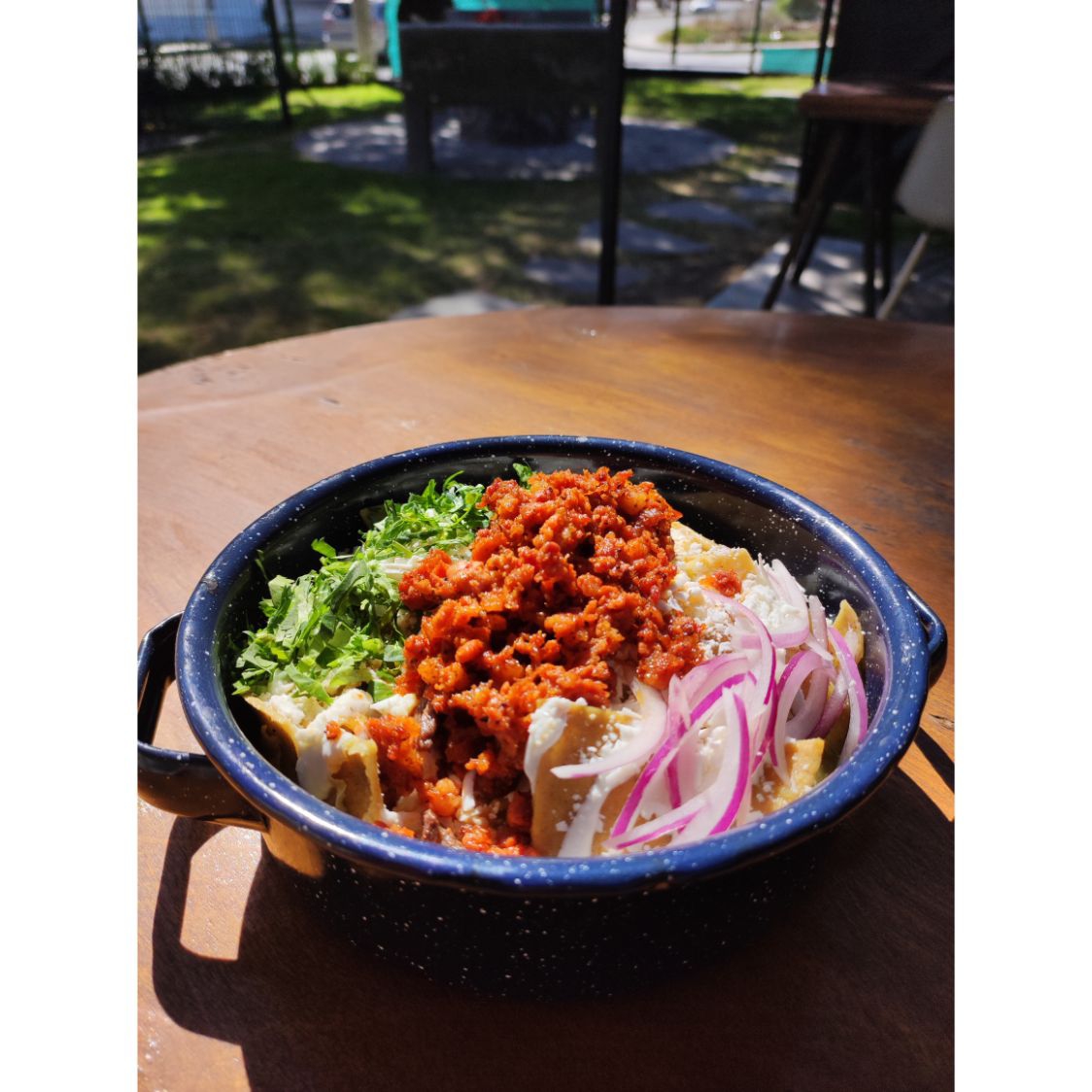 Chilaquiles con Longaniza