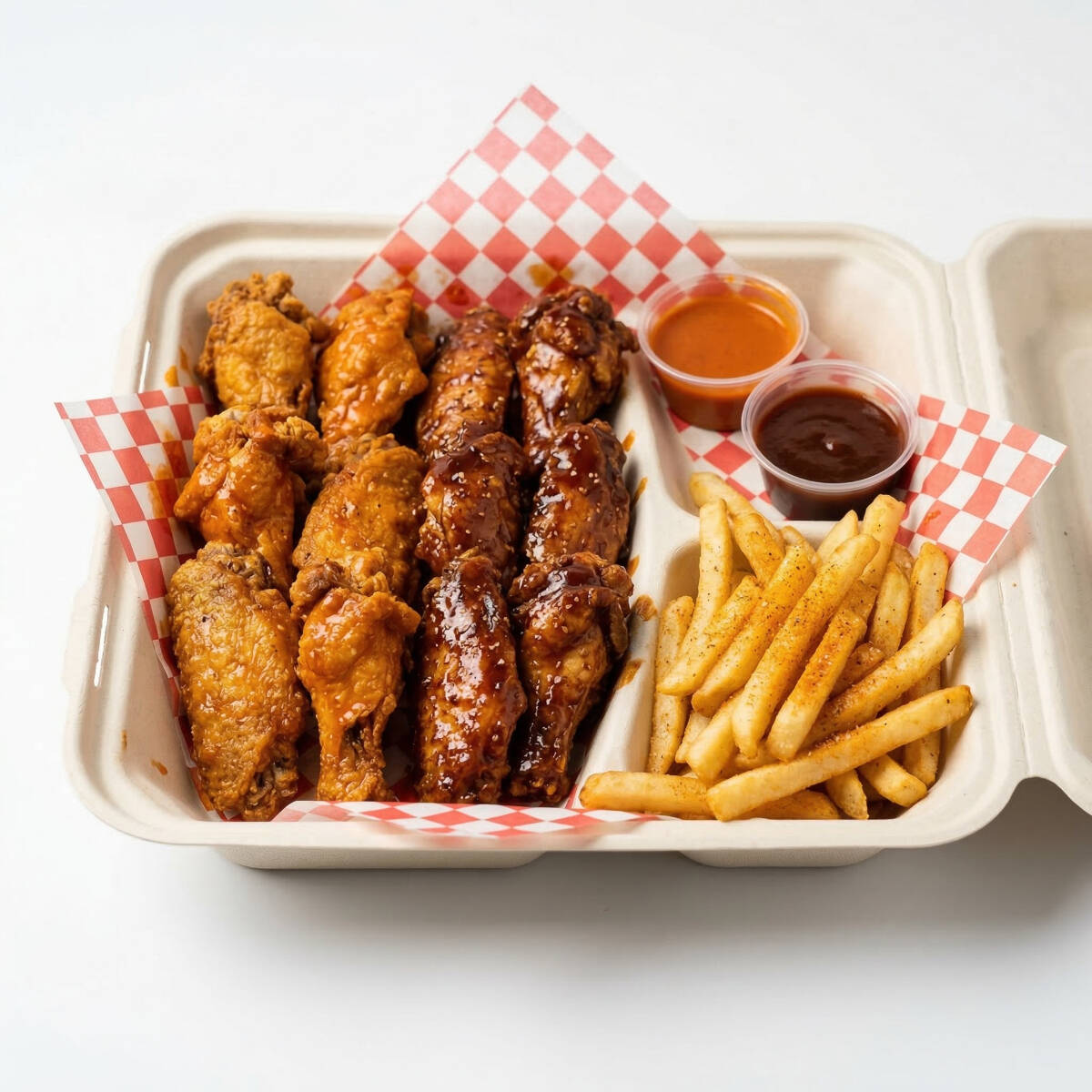 Alitas para Compartir (16 pzs) + Papas o Aros