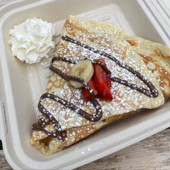 Crepa con Fresa y Platano.