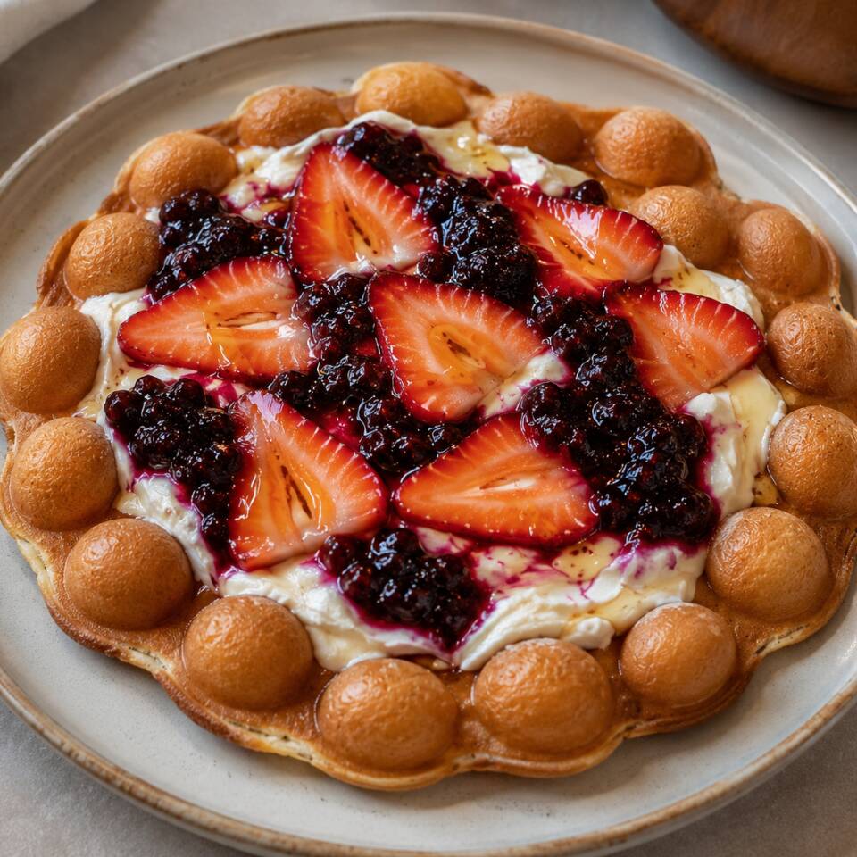 Bubble Waffle Mermelada Frutos Rojos-Philadephia