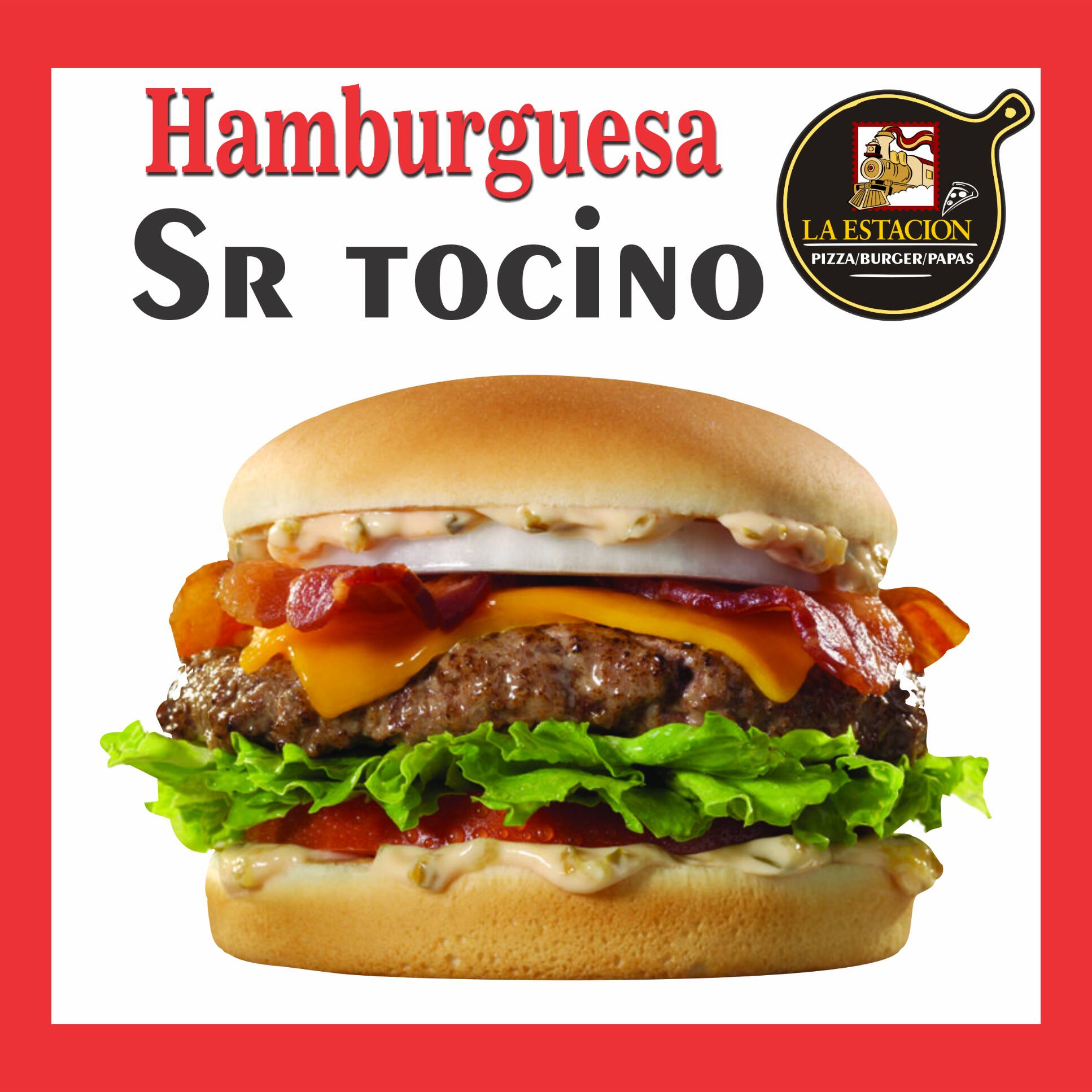 Hamburguesa con Tocino