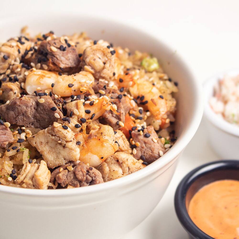Yakimeshi con verduras
