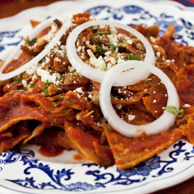 CHILAQUILES MORITA CON JITOMATE