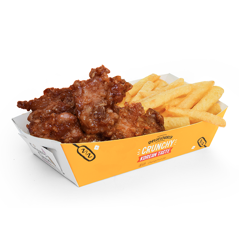 Pollo Frito Gan Jang con Papas Fritas
