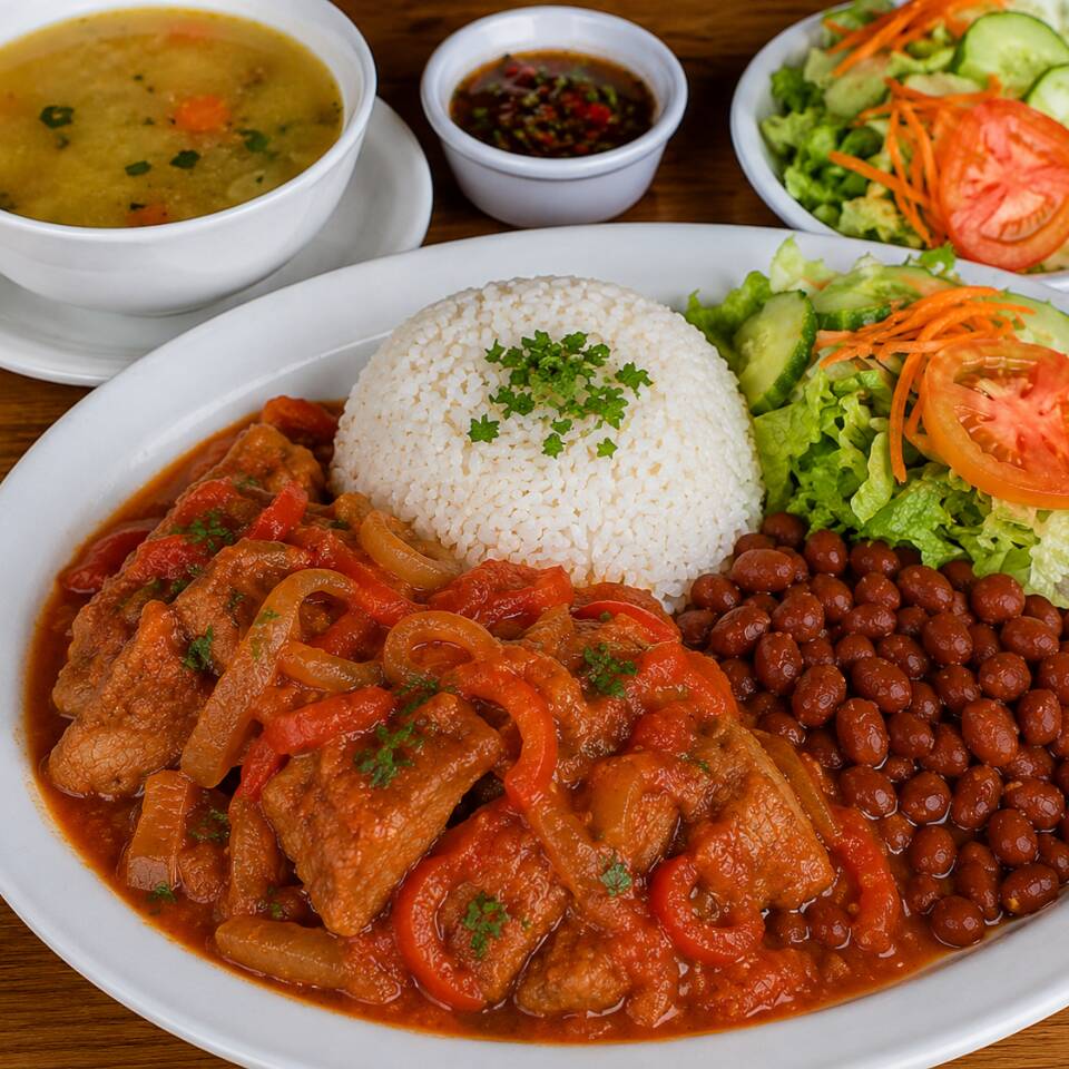 MASA DE CERDO EN SALSA CRIOLLA