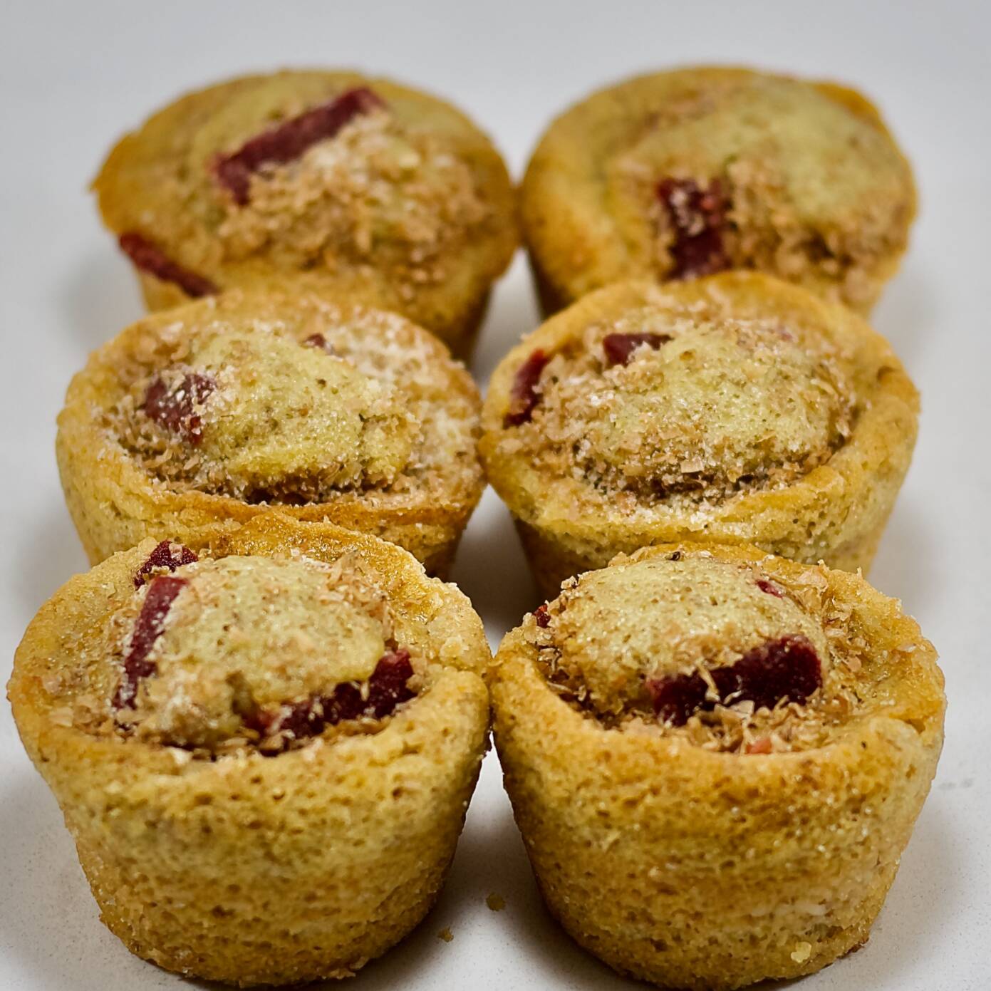 Muffins integrales con ate (6 piezas).
