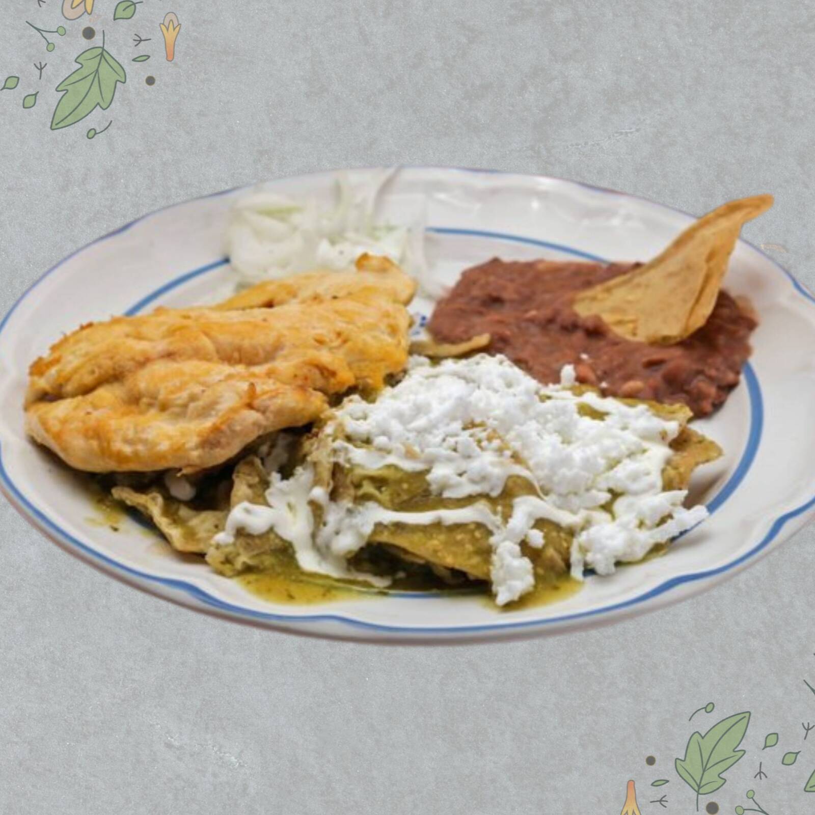 Chilaquiles con Pechuga Asada