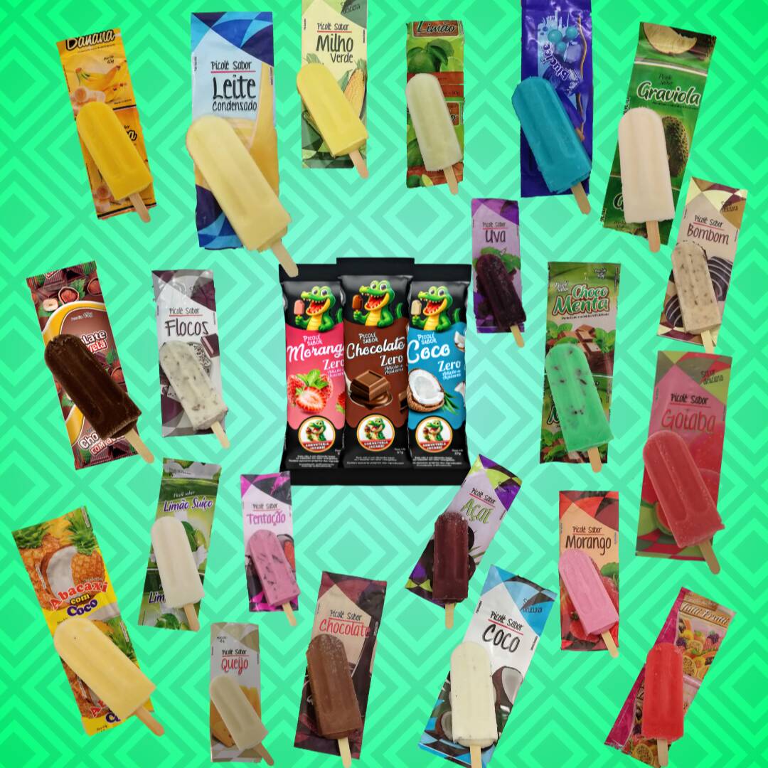 Picolés Ao Leite, Sem Lactose ou Zero Açúcar