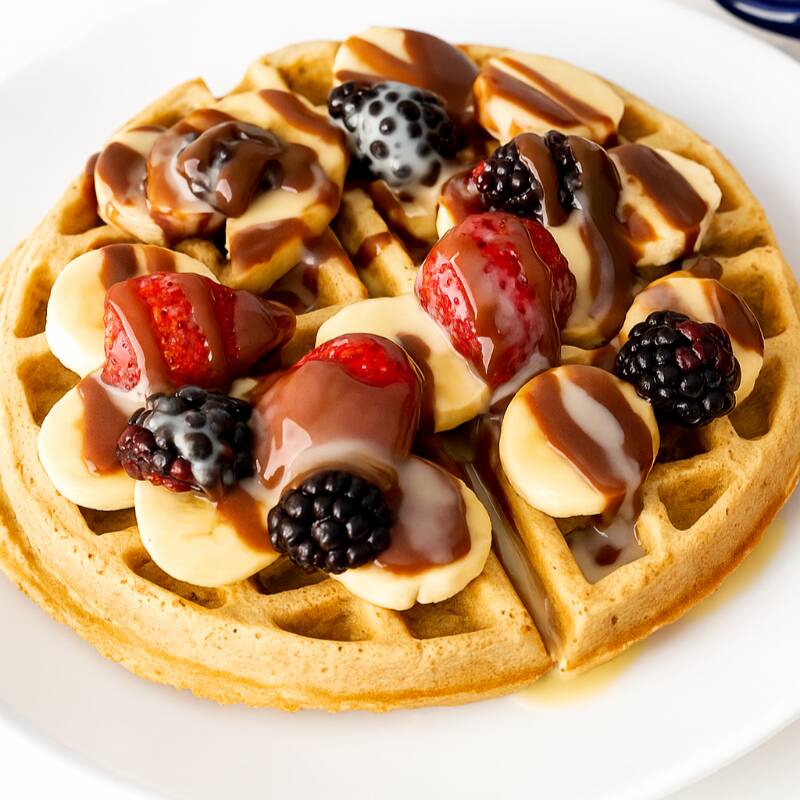 Waffle con Fruta