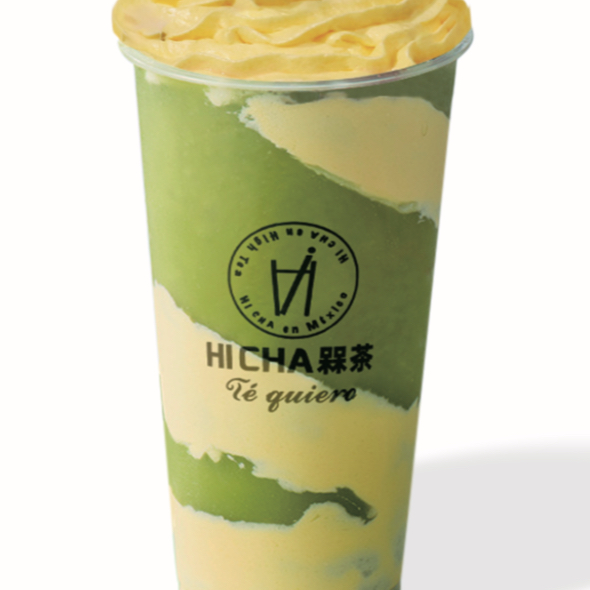 34 matcha con crema batida (G)