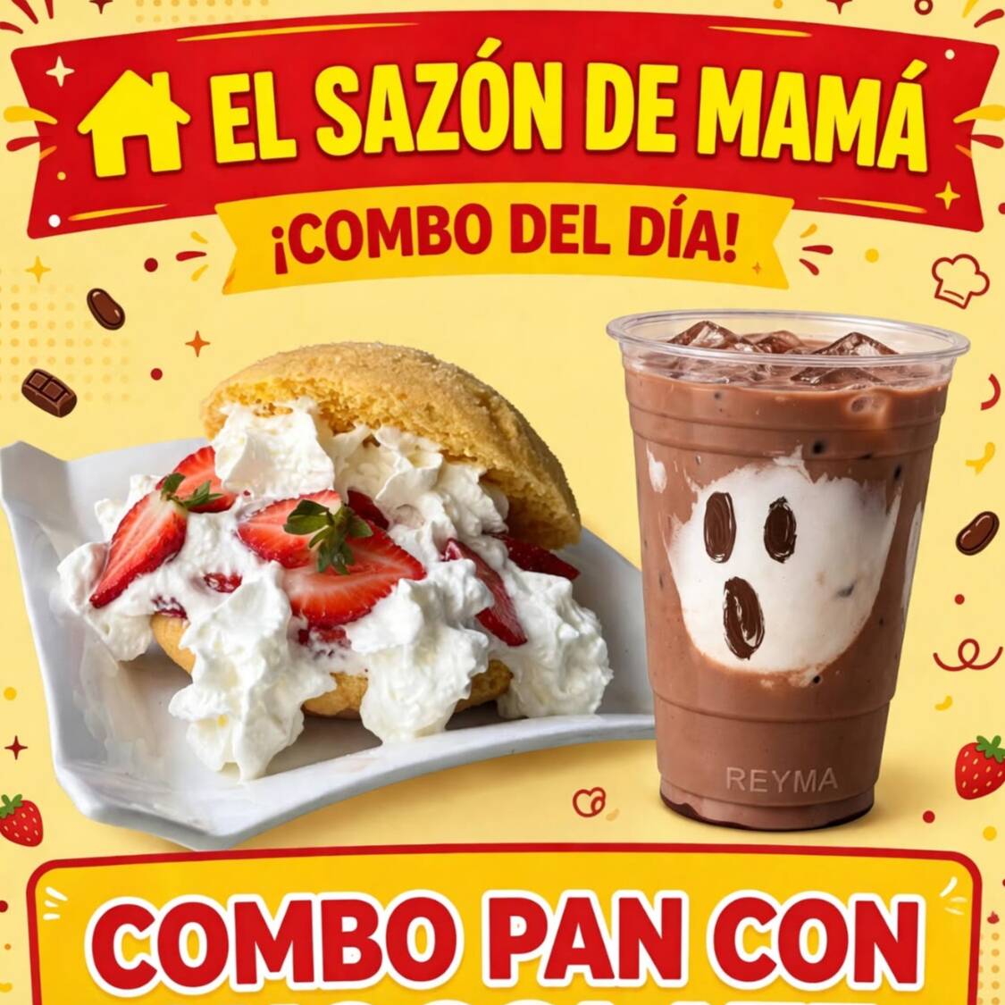 Pan Relleno Con Cafe