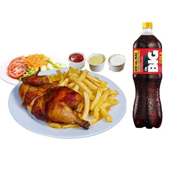 1/2 Pollo a la Brasa + Big Cola 1.7 L