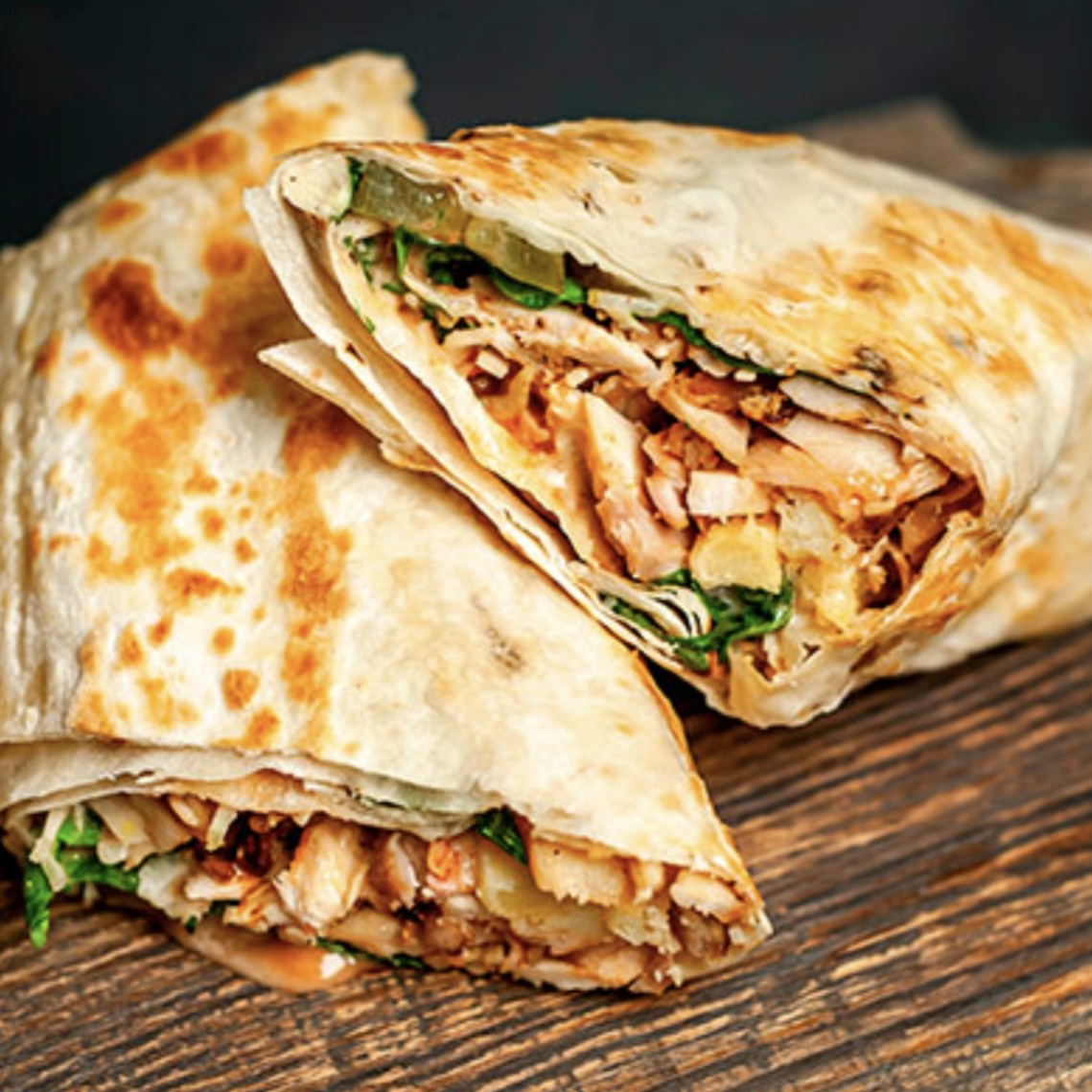 Burritos de pechuga de pollo