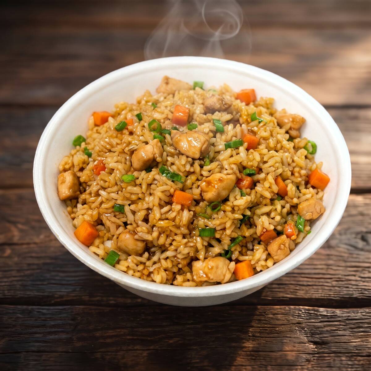Yakimeshi de frango.
