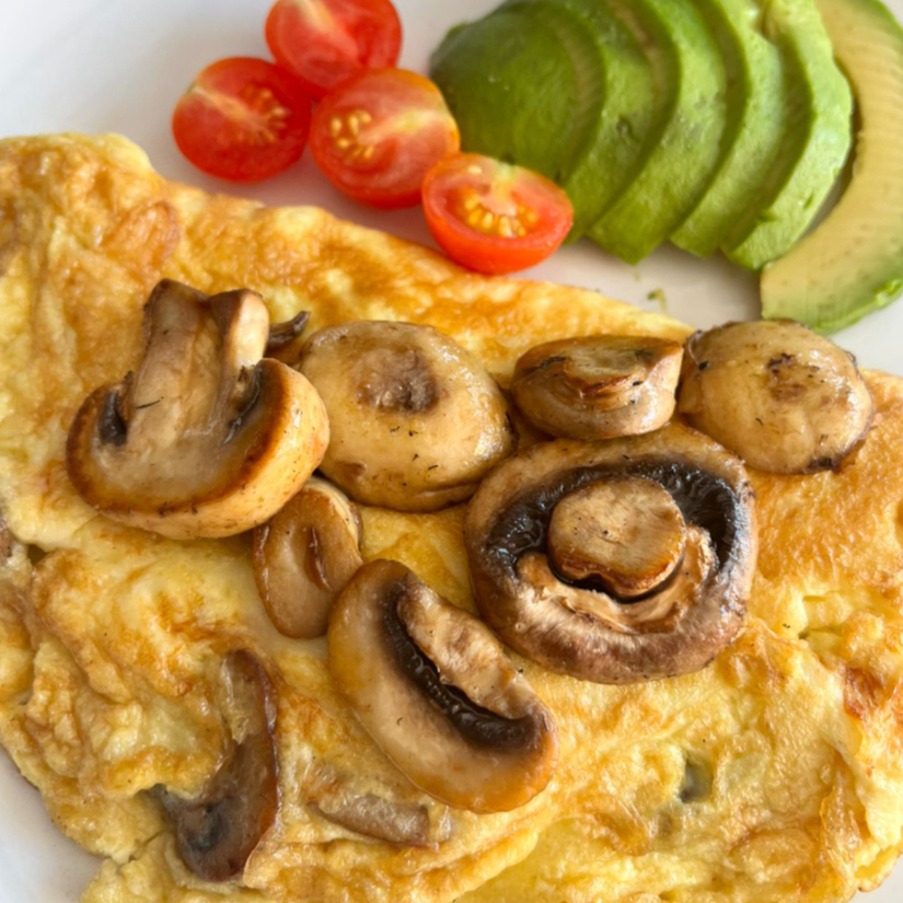 Omelette con champiñones especial