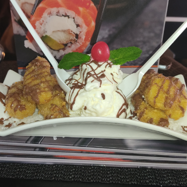 Banana tempura