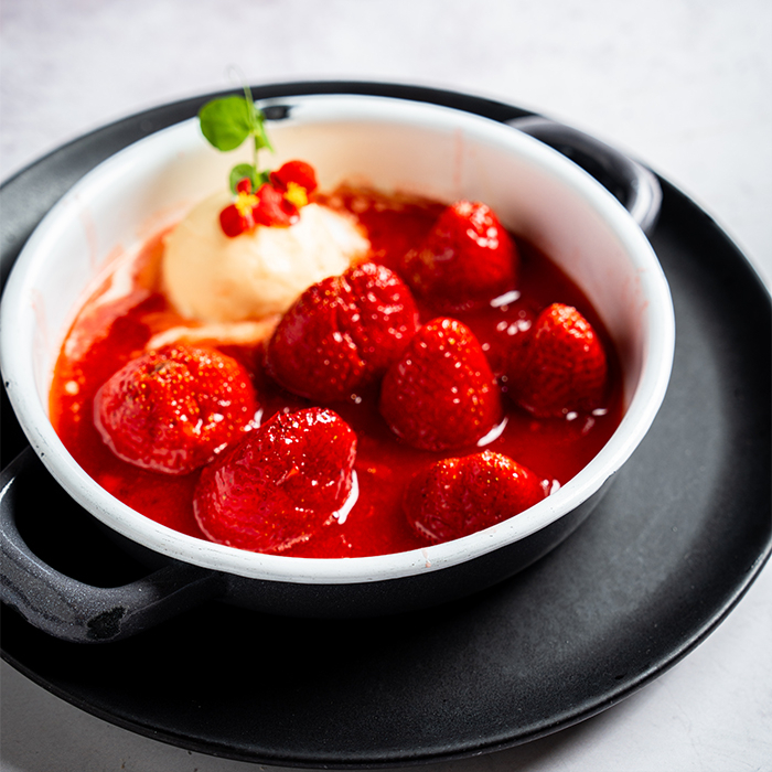 Fresas Flameadas