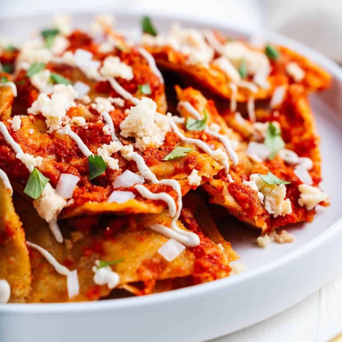 Combo de Chilaquiles Rojos Sencillos