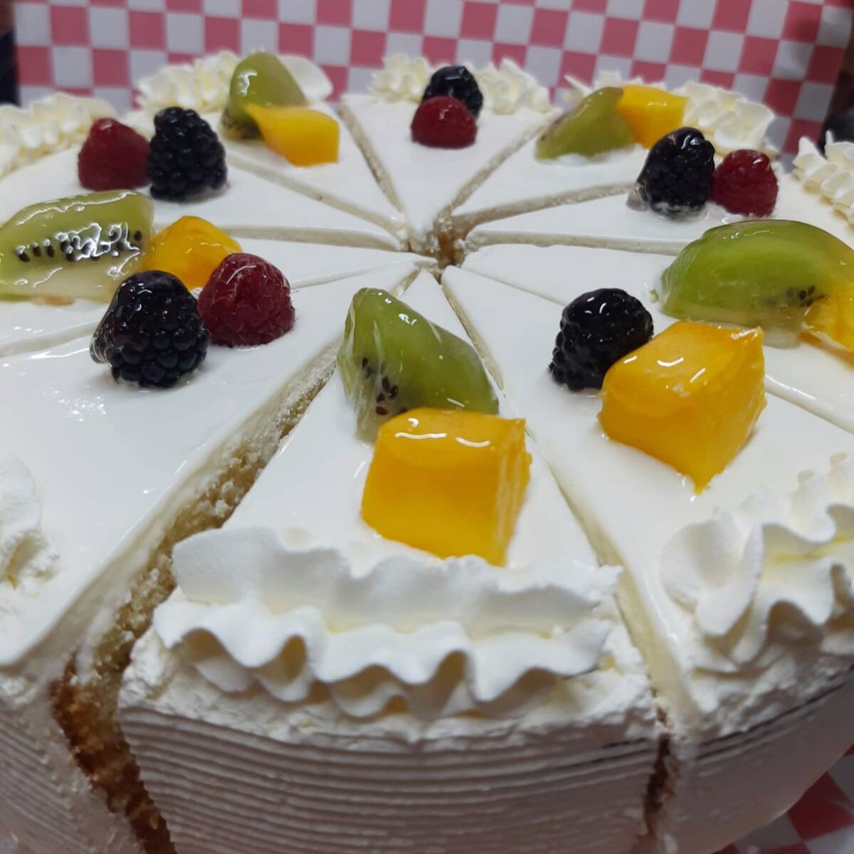 Rebanada pastel vainilla