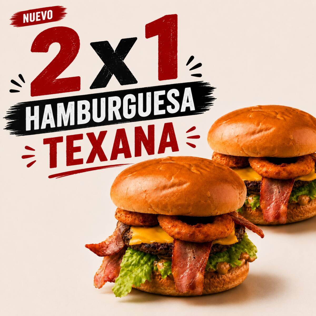 Texana Burger 2x1