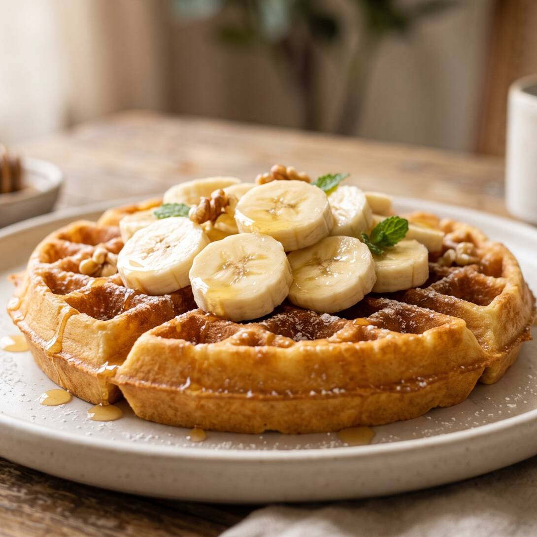 Waffle de Plátano