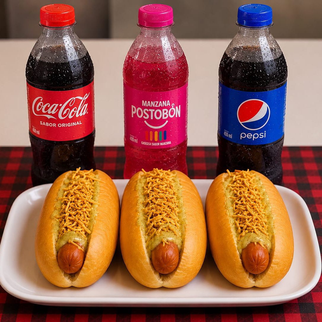 3 Súper Perros Gratinados + 3 Gaseosas