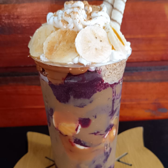 AÇAÍ,DOCE DE LEITE,PAÇOCA,CHANTININHO,BANAN,CANELA