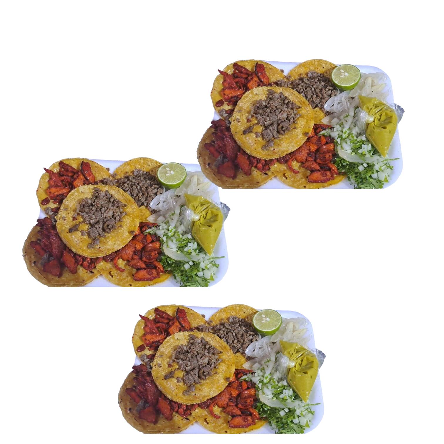 3 Ordenes de Tacos Mixtas