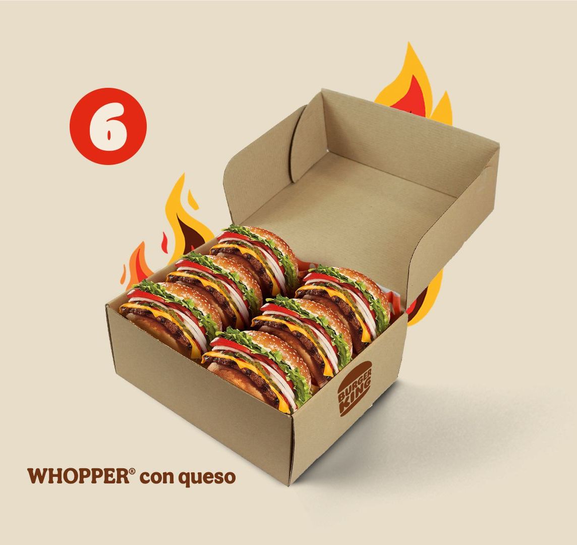Family Box 6: Whopper con queso