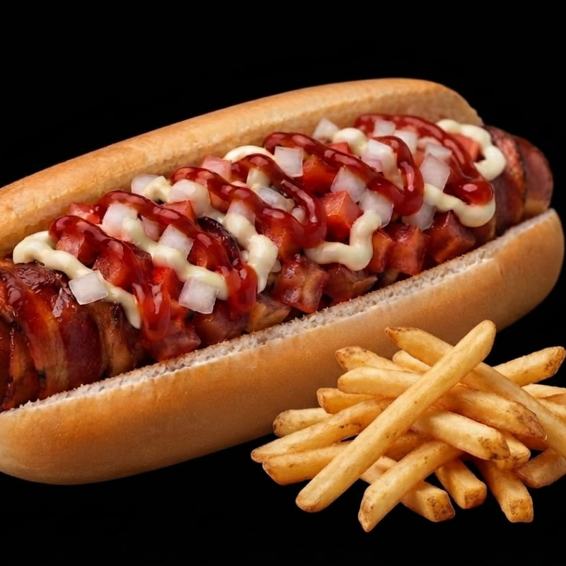 Hot Dog con Papas