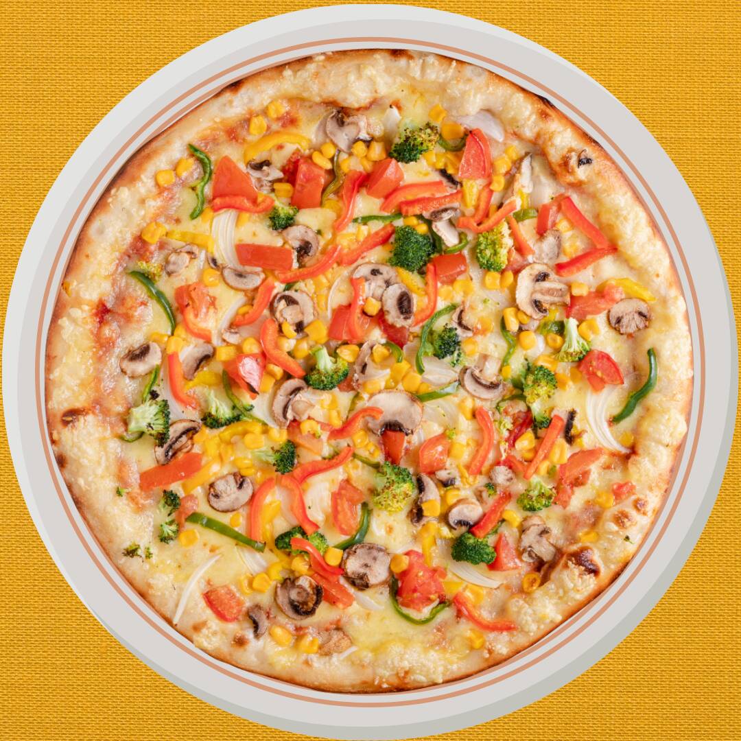 Pizza 8 Porciones Vegetariana