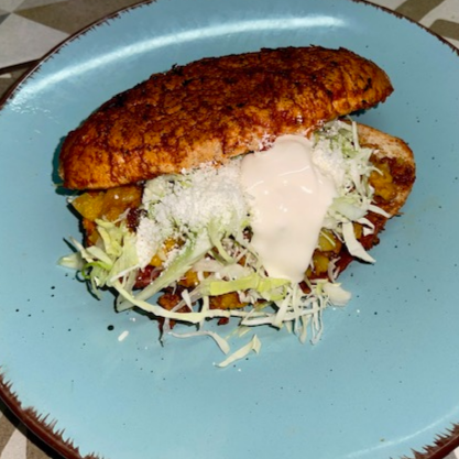 Pambazo Chicharron Verde