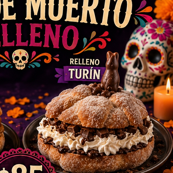PAN DE MUERTO RELLENO TURIN