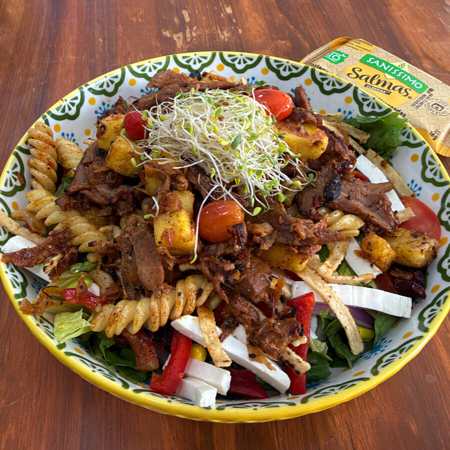 ENSALADA CON LOMO AL PASTOR