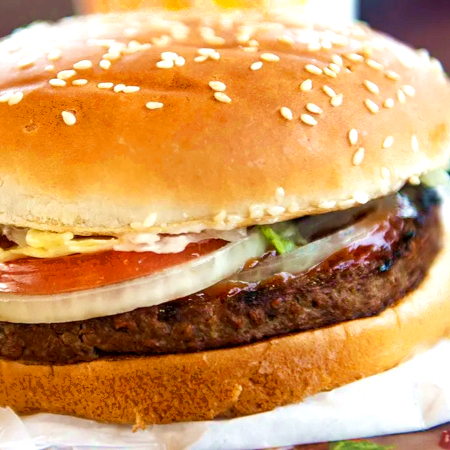 Hamburguesa con trompo