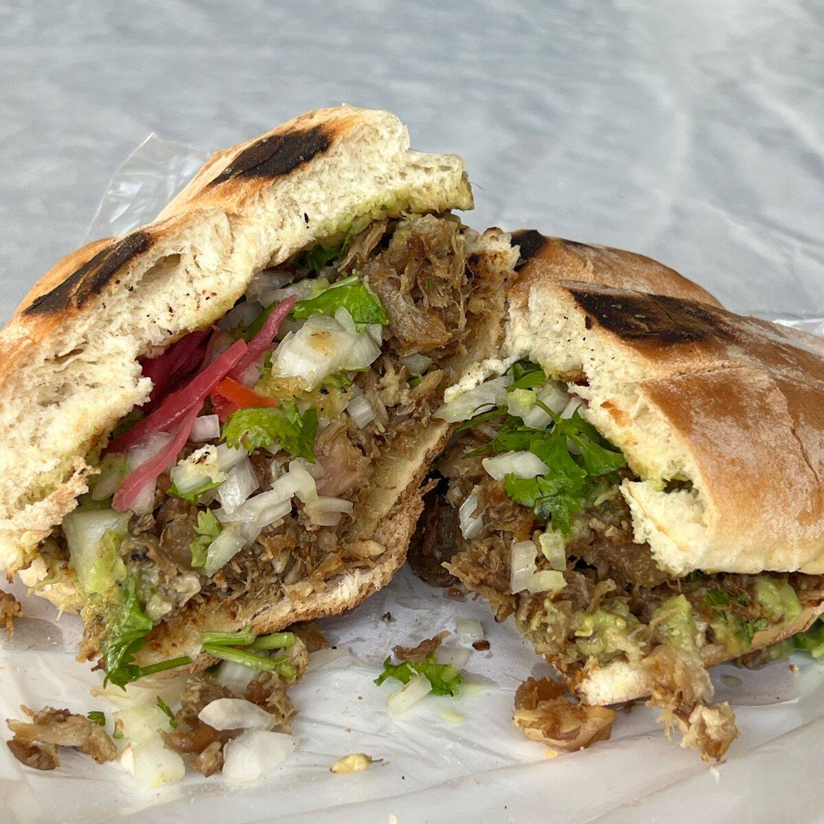 Torta de Carnitas Surtidas