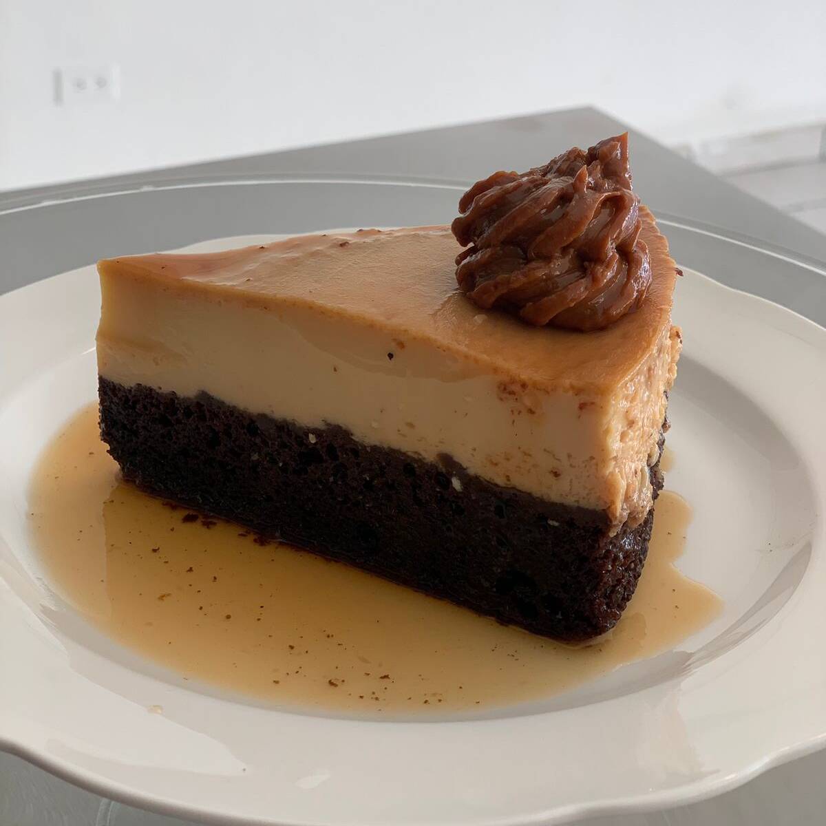 Rebanada Chocoflan