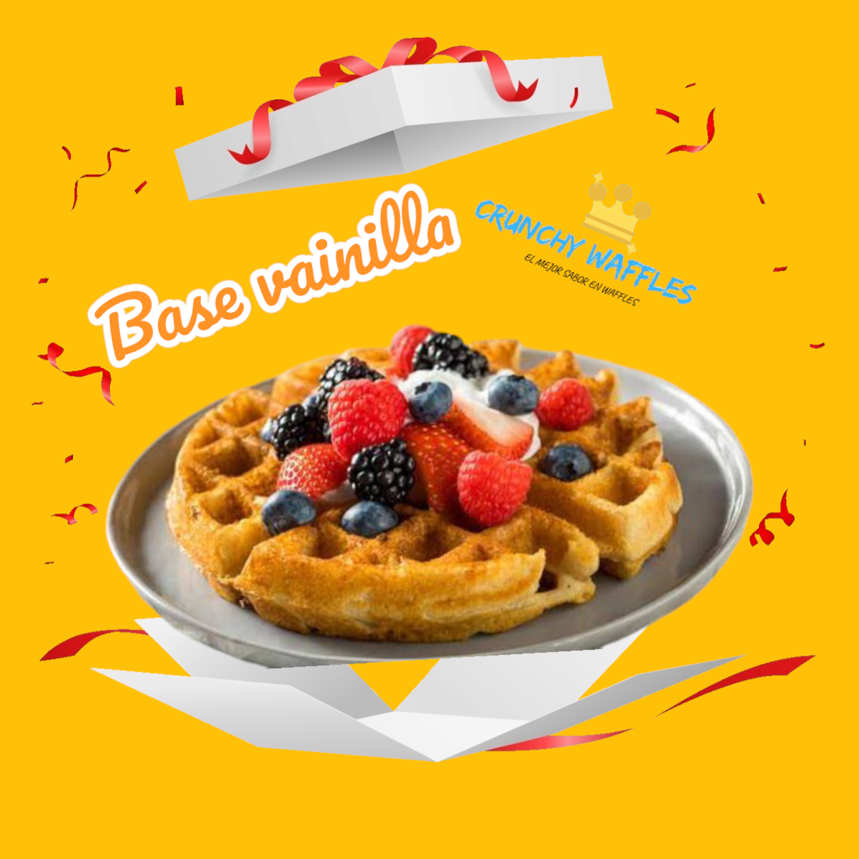 Arma Tu Waffle de Avena Sabor Vainilla