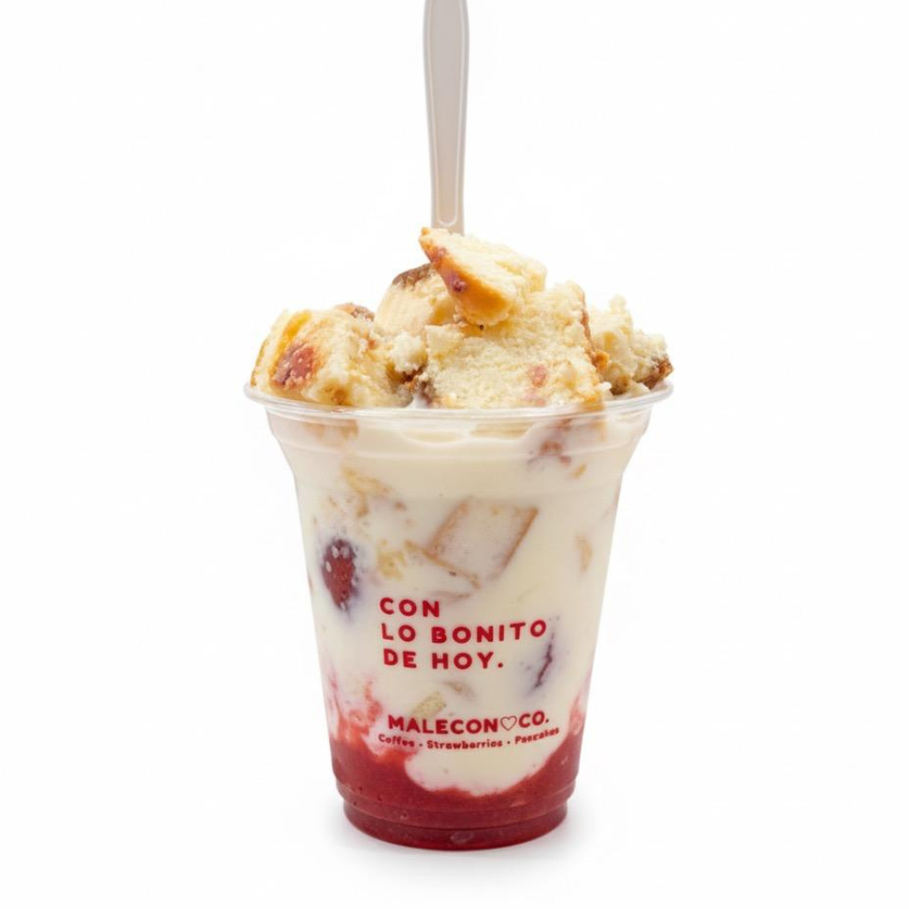 FRESAS CON CHEESECAKE