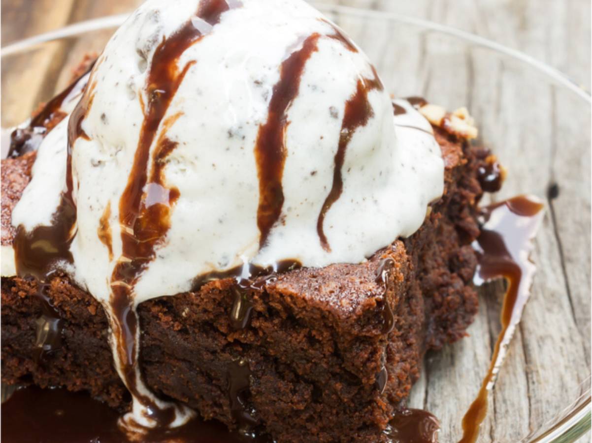Brownie con Nieve