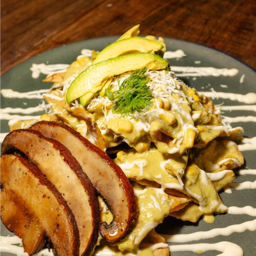 Chilaquiles con Salsa de Chile Poblano