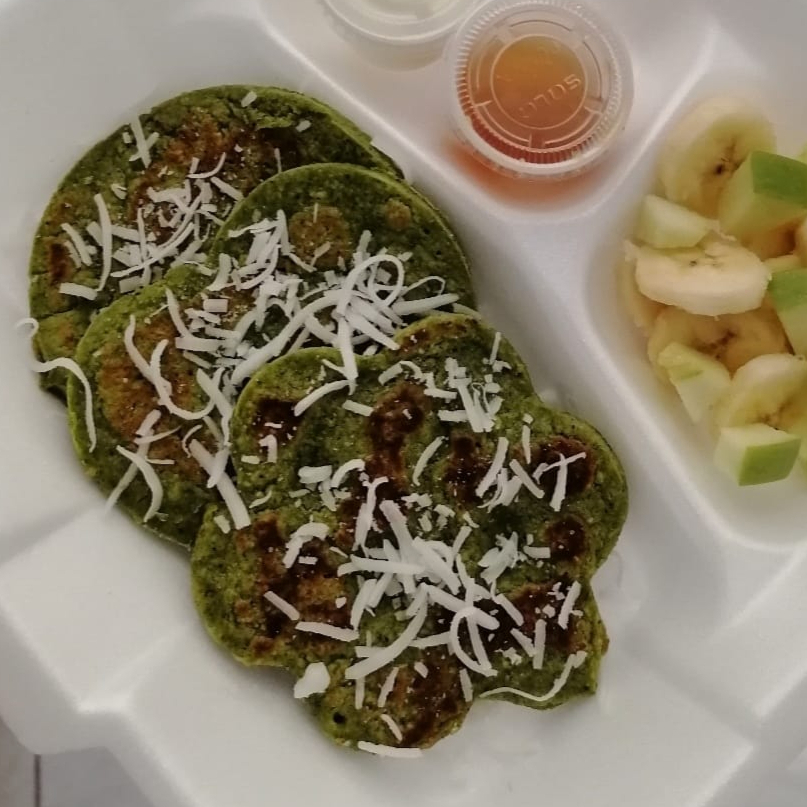 Hotcakes de Avena y Espinaca