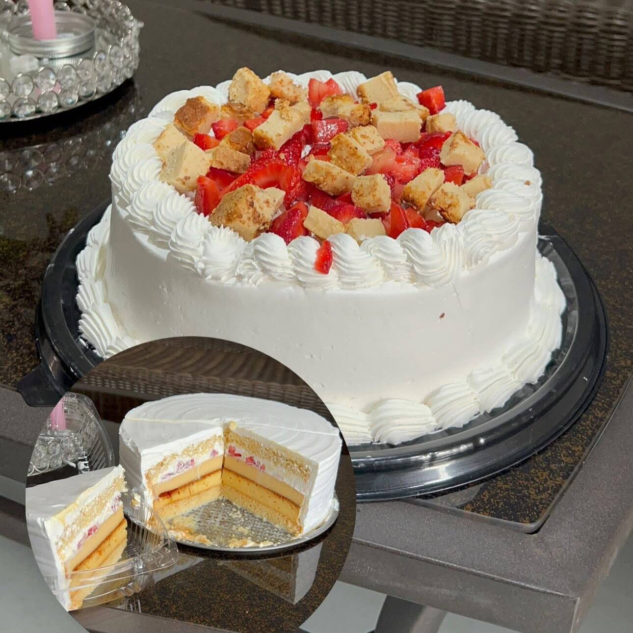 Rebanada de Pastel Beso de Angel