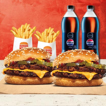 Promo 2 Hamb Db Queso Tocino