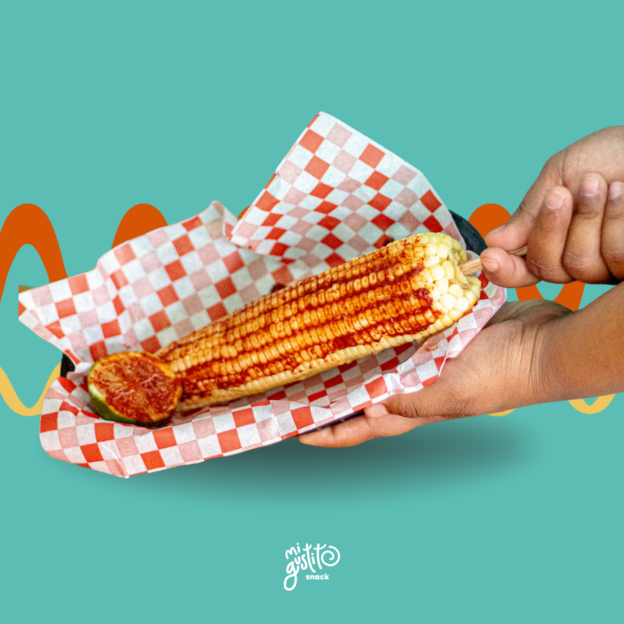 Elote Entero Can Sal y Limon