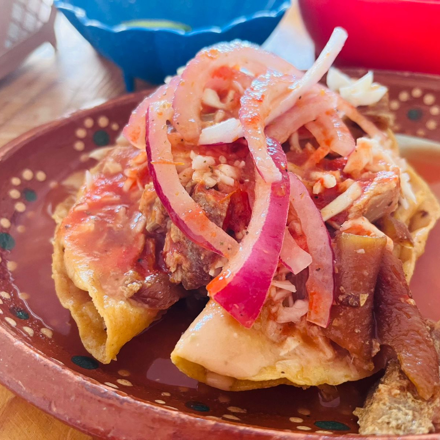 Tostada de carne - cuero
