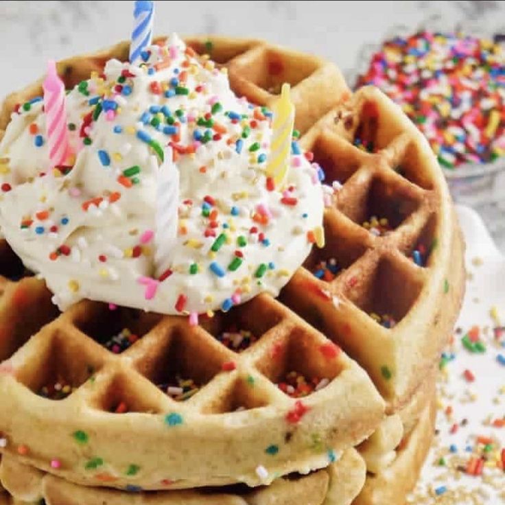 Waffle de Cumpleaños