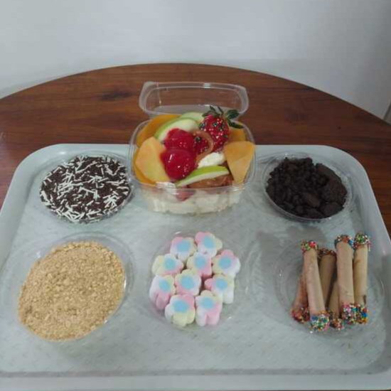 Merengón Sinfonía Tropical Real 3 Frutas+2 Toppins